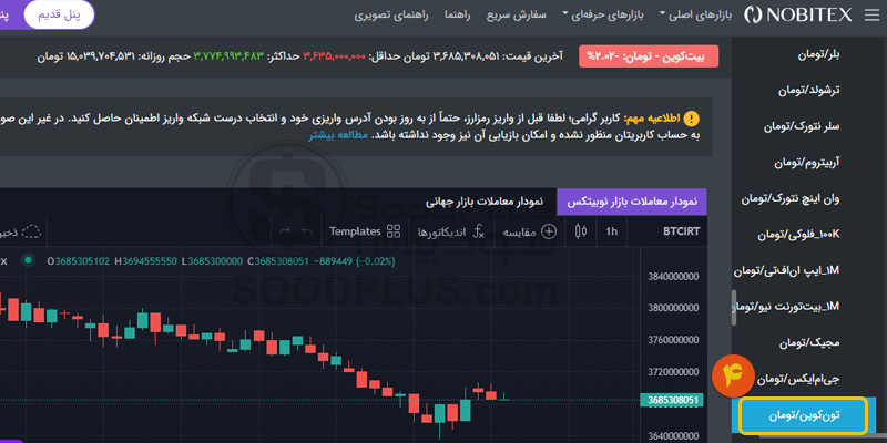 آموزش خرید و انتقال تون به کیف پول تونکیپر